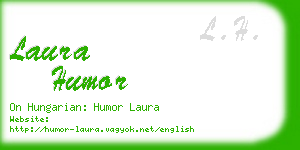 laura humor business card